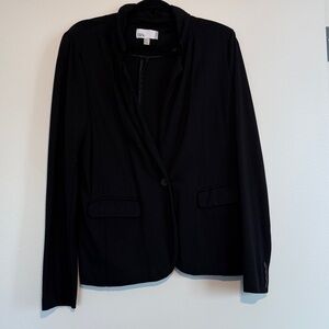 Black Single-Button Blazer